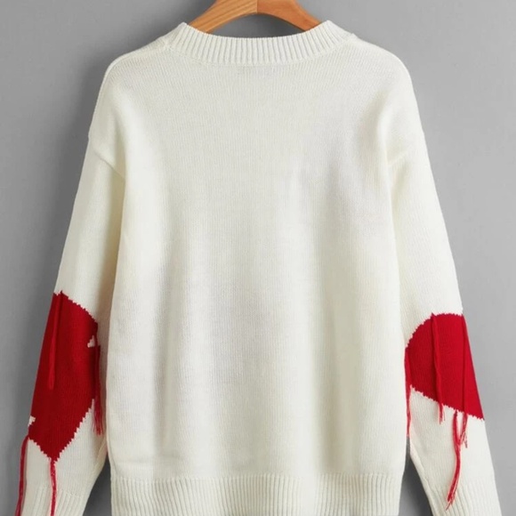 LONG SLEEVE HEART SWEATER - Picture 2 of 4